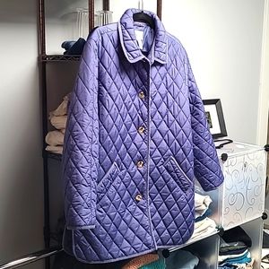 Quilted purple jacket